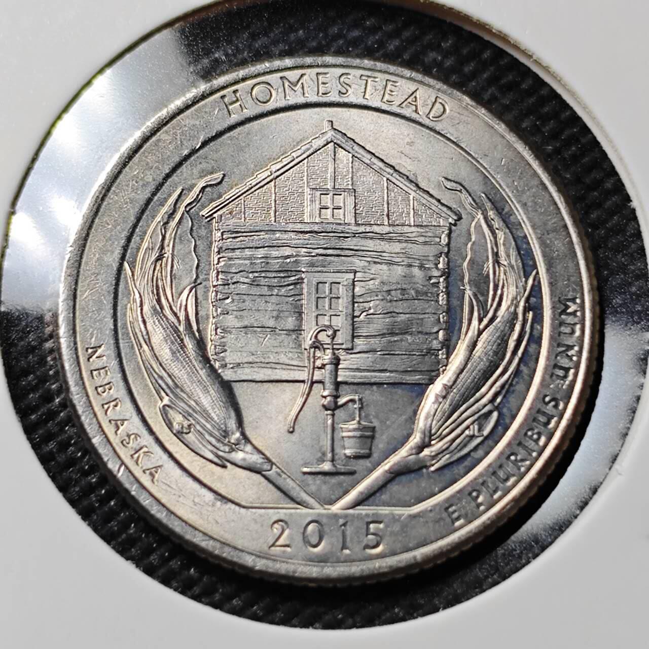 KK钱币收藏小铺   第401期 2月预留时间 周末发货  美国25分纪念币 好品