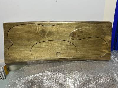 零元拍：金丝楠茶盘 双泡台  金光闪闪。尺寸约：79/30.5/3.5CM - 零元拍：金丝楠茶盘 双泡台  金光闪闪。尺寸约：79/30.5/3.5CM