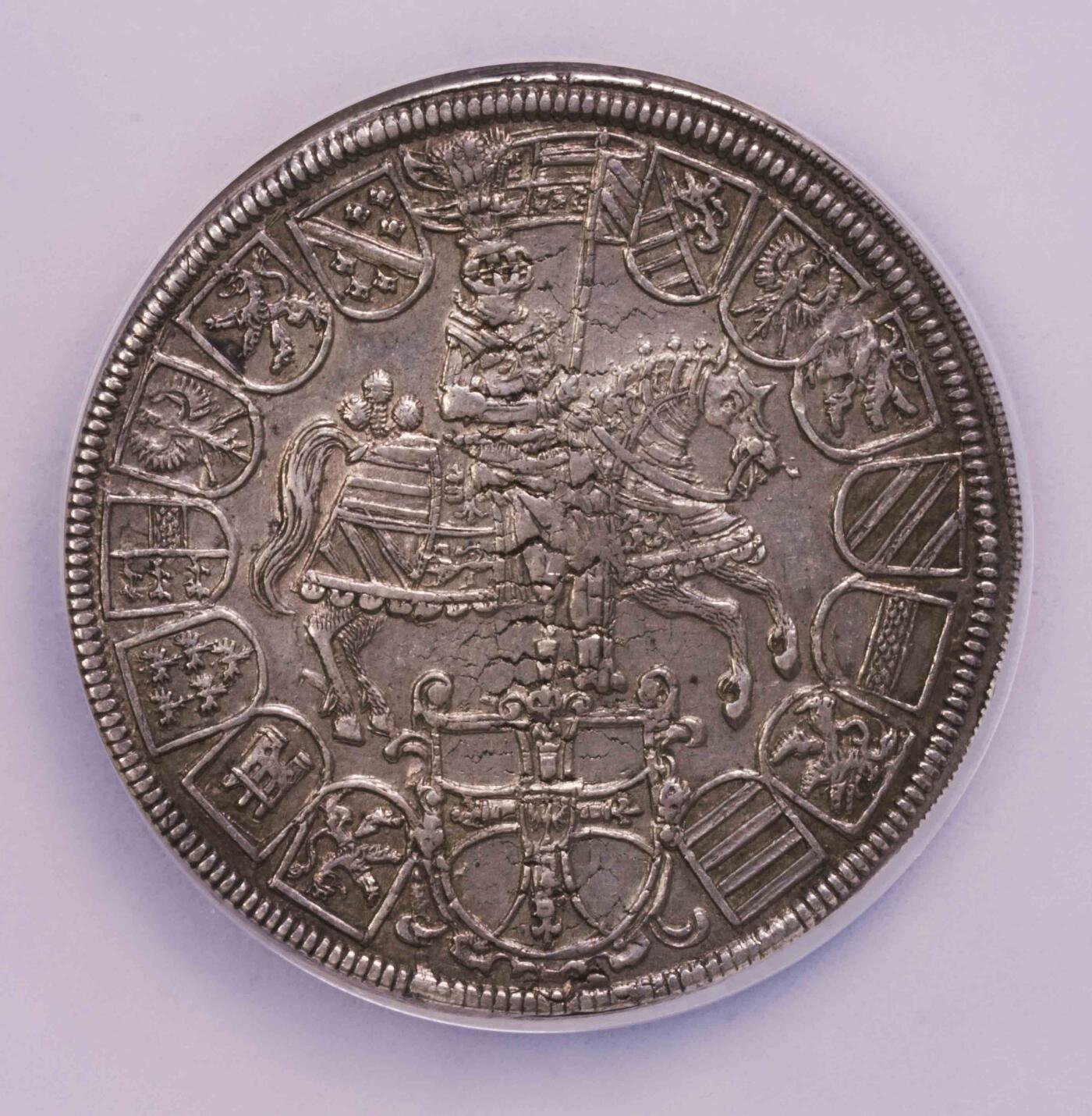 NGC-AU58 1614条顿骑士团2泰勒大银币 57.45克亚军分