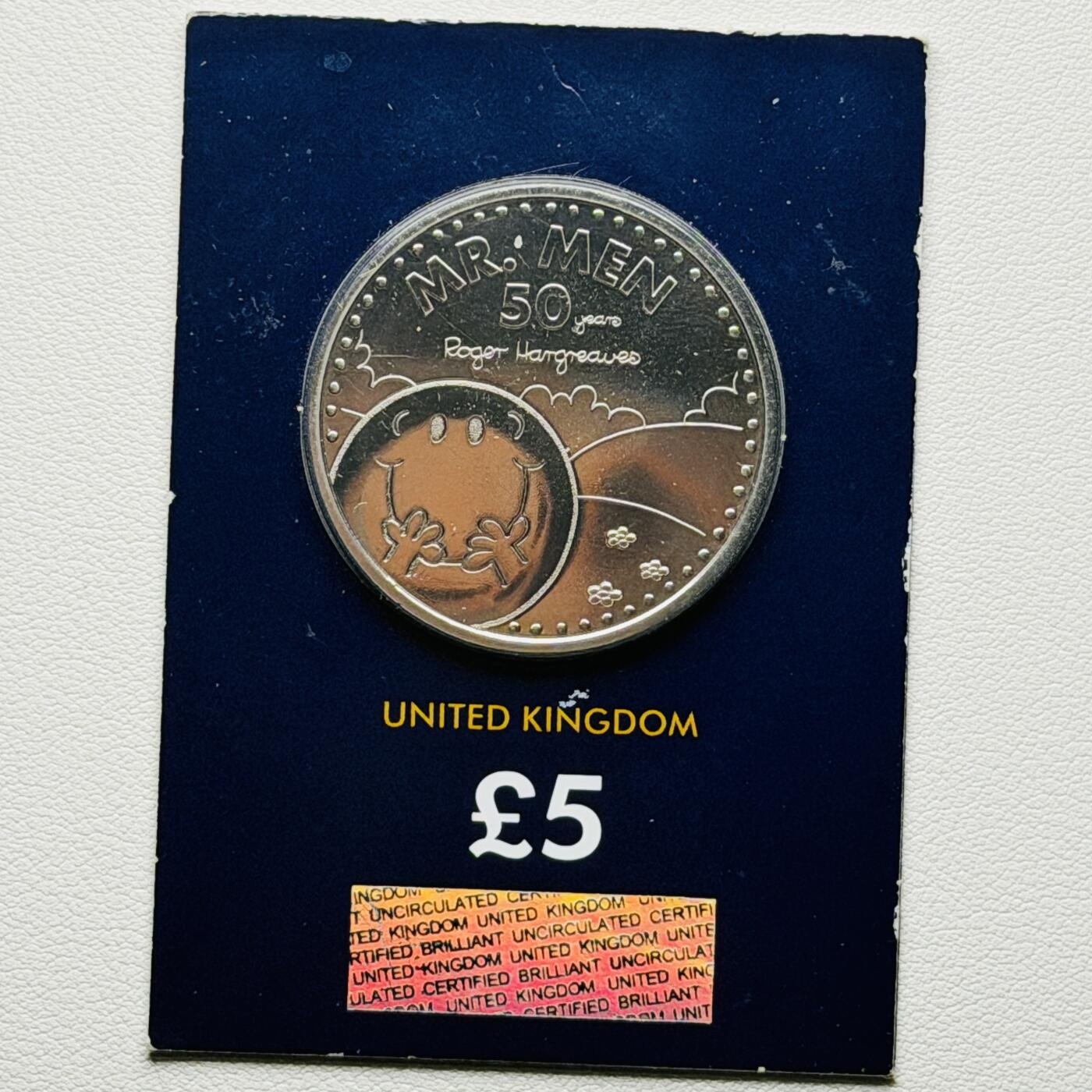 ＜星葵🌻钱币社＞硬币场·第71期·3月10日发货 英国2021年奇先生妙小姐上映50周年·快乐先生5镑克朗型纪念币