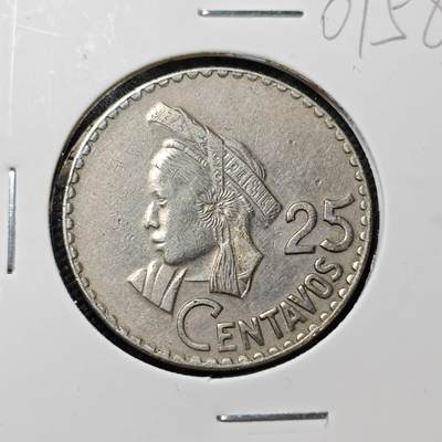 KK钱币收藏小铺   第401期 2月预留时间 周末发货 -  1969危地马拉25分