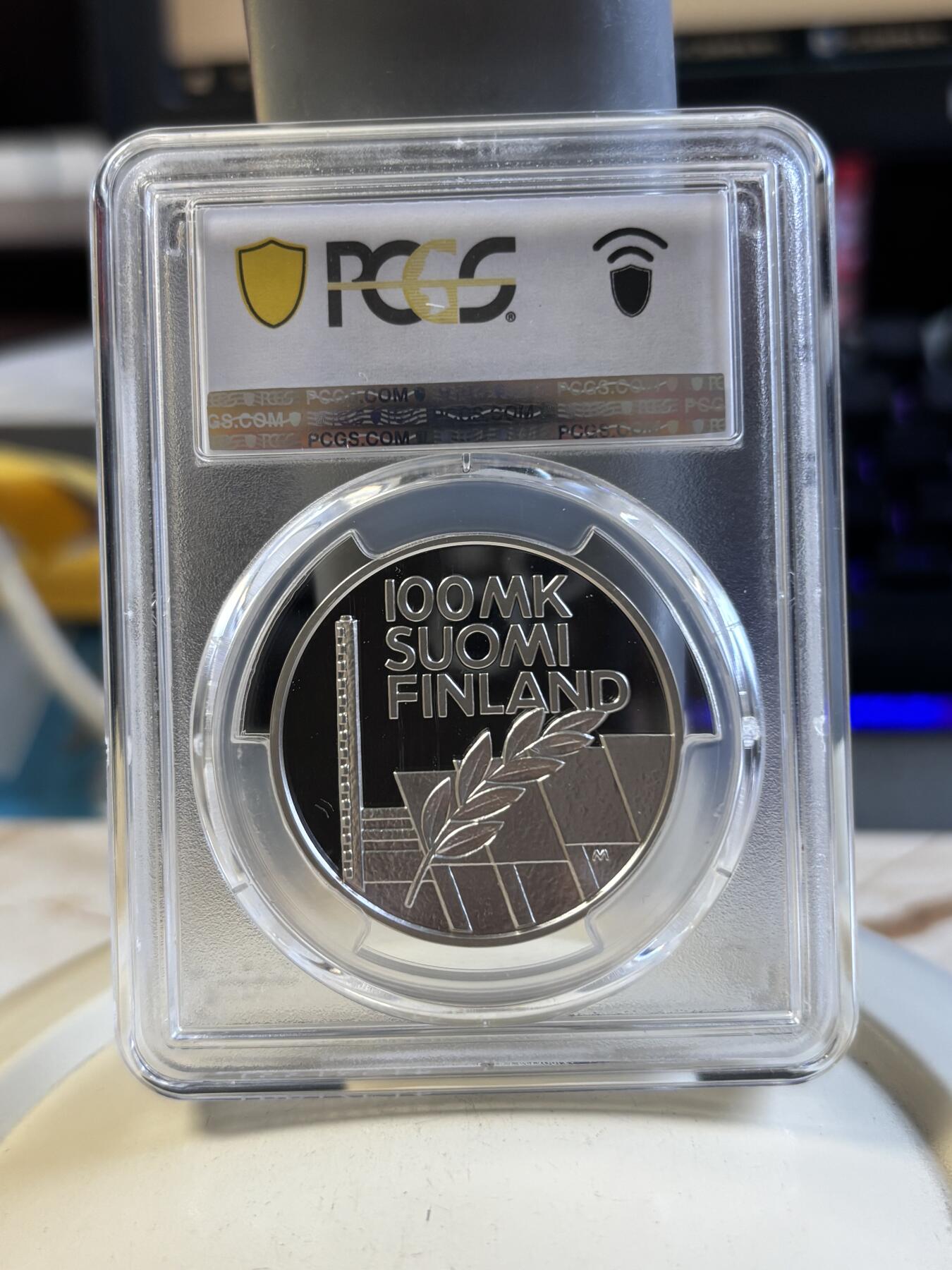 第193期拍卖 芬兰1994年欧洲田径锦标赛-赛跑精制版银币PCGS-PR69,925银，24克，