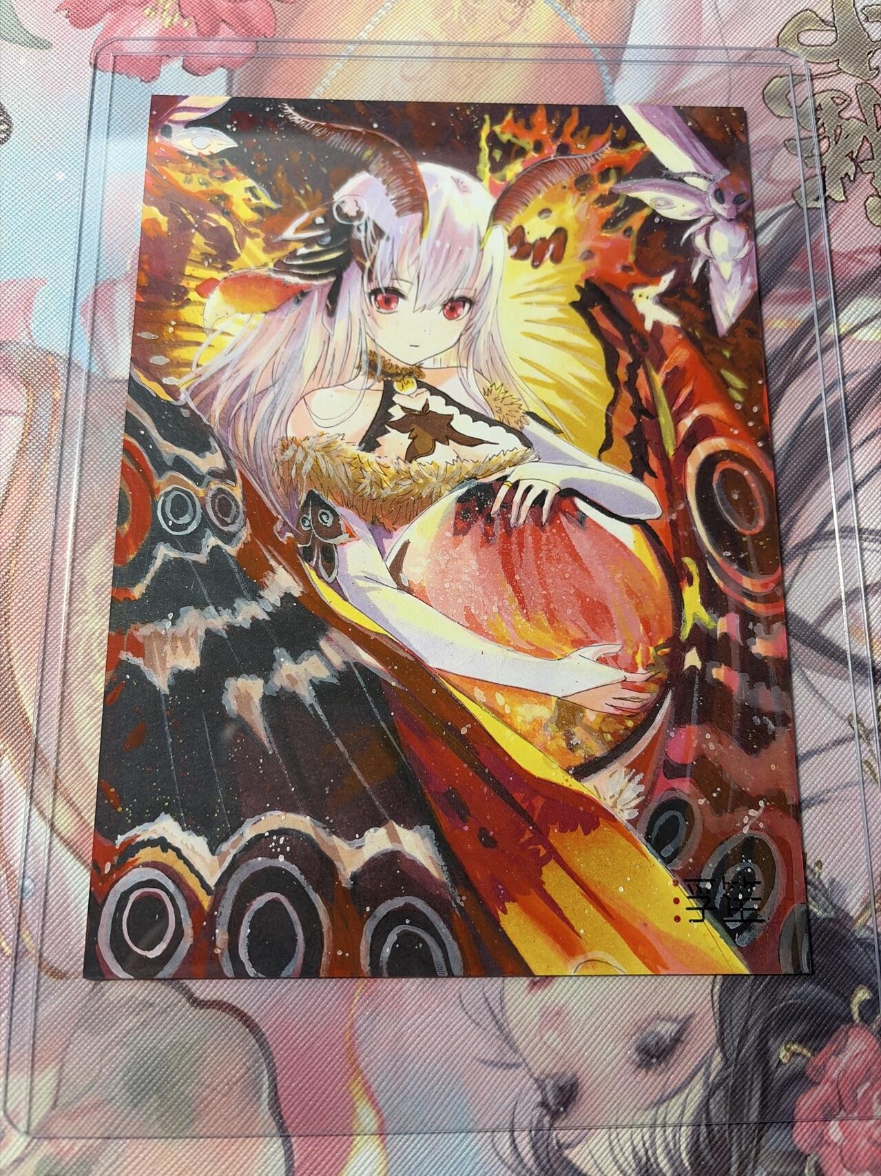 麦趣喜第三场 手绘专场 (3月13号周五晚上23点截拍，专注买家市场，福利拉满)  浮笙工作室 B6大小动漫手绘 带硬壳保护夹 125MM*176MM