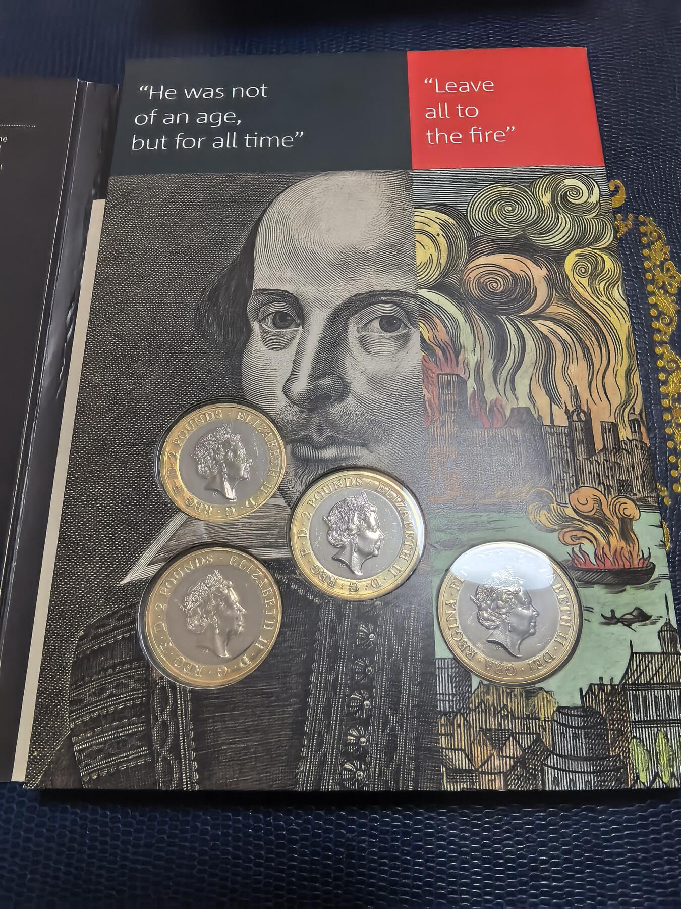 长老汇马年精选第七场拍卖 2016英国16枚普制套币卡装，含少见的莎士比亚币3枚