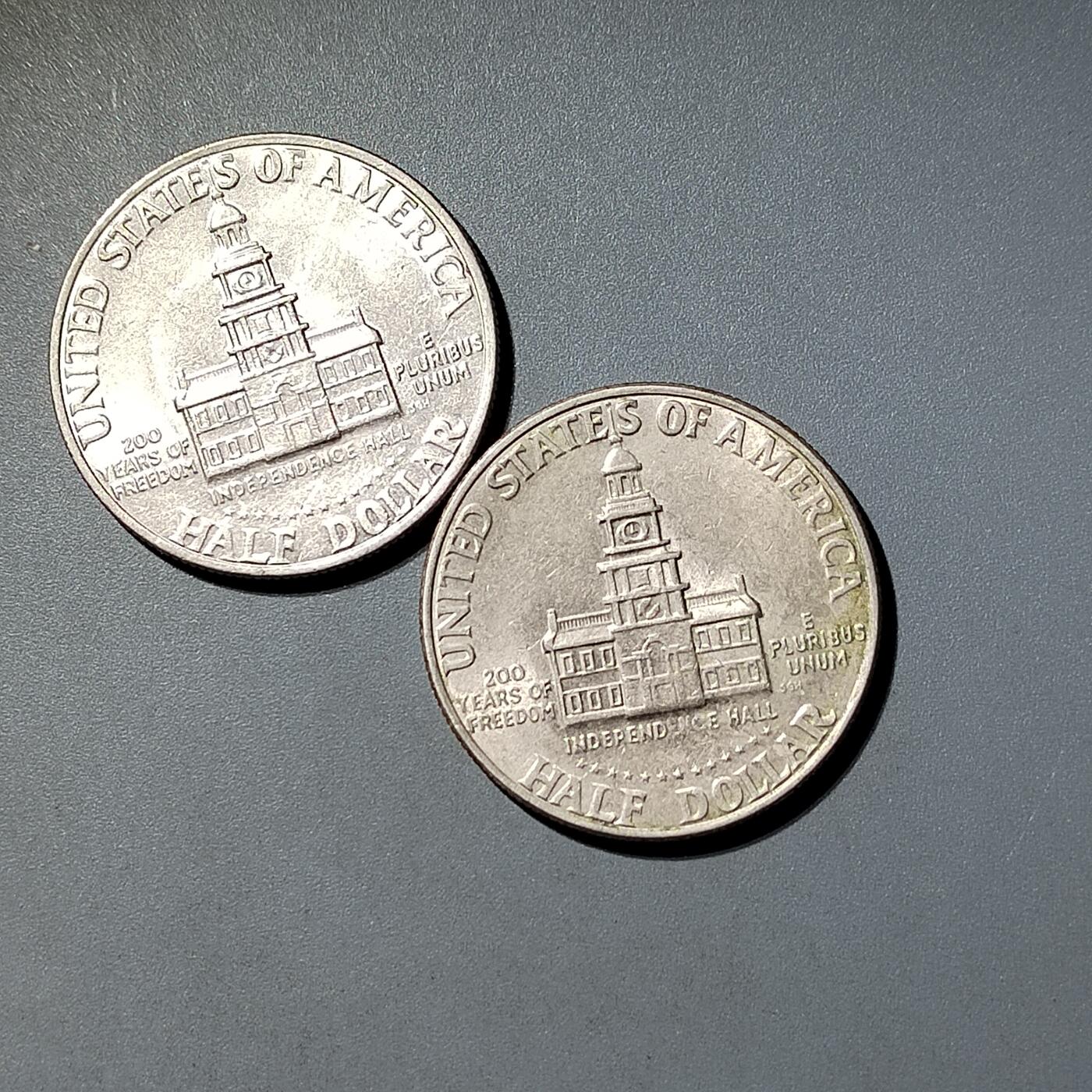 PCAI钱币  6-769  钱币纪念章邮票小专场 美国纪念币二枚