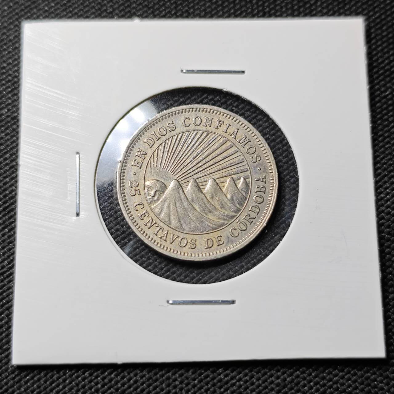 KK钱币收藏小铺   第401期 2月预留时间 周末发货  1965尼加拉瓜25分