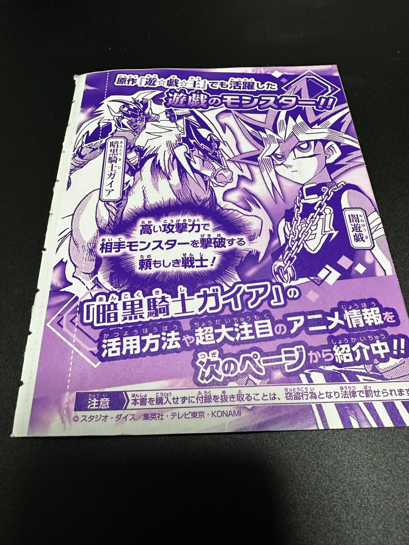 游戏王卡牌正版日文日版  书卡（内含RD暗黑骑士一张）NPR