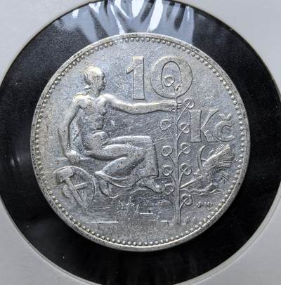 外国优质老铜币银币苏联纪念章，每周六晚九点倒数截拍，满百包邮可寄存，持续收拍 - 捷克斯洛伐克1931年 10 克朗银币700克500银纯银价150元。币面刻有国徽，背面为象征劳作与生机的坐像与椴树，是该国早期稳定货币体系的见证，后随二战爆发逐步退出流通。