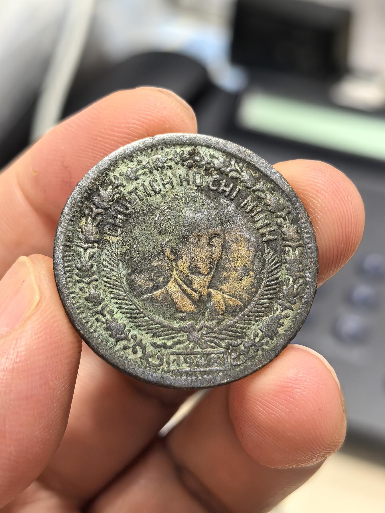 博洋堂世界钱币拍卖第163期（全场包邮） 越南1946年胡志明2DONG铜币-1