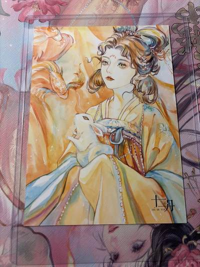 麦趣喜第三场 手绘专场 (3月13号周五晚上23点截拍，专注买家市场，福利拉满)  - 浮笙工作室 B6大小动漫手绘 带硬壳保护夹 125MM*176MM