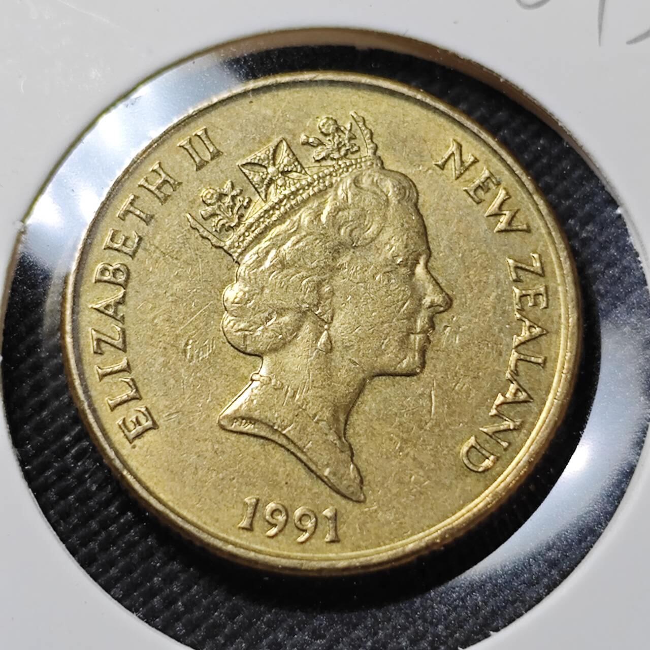 KK钱币收藏小铺   第401期 2月预留时间 周末发货  新西兰1元