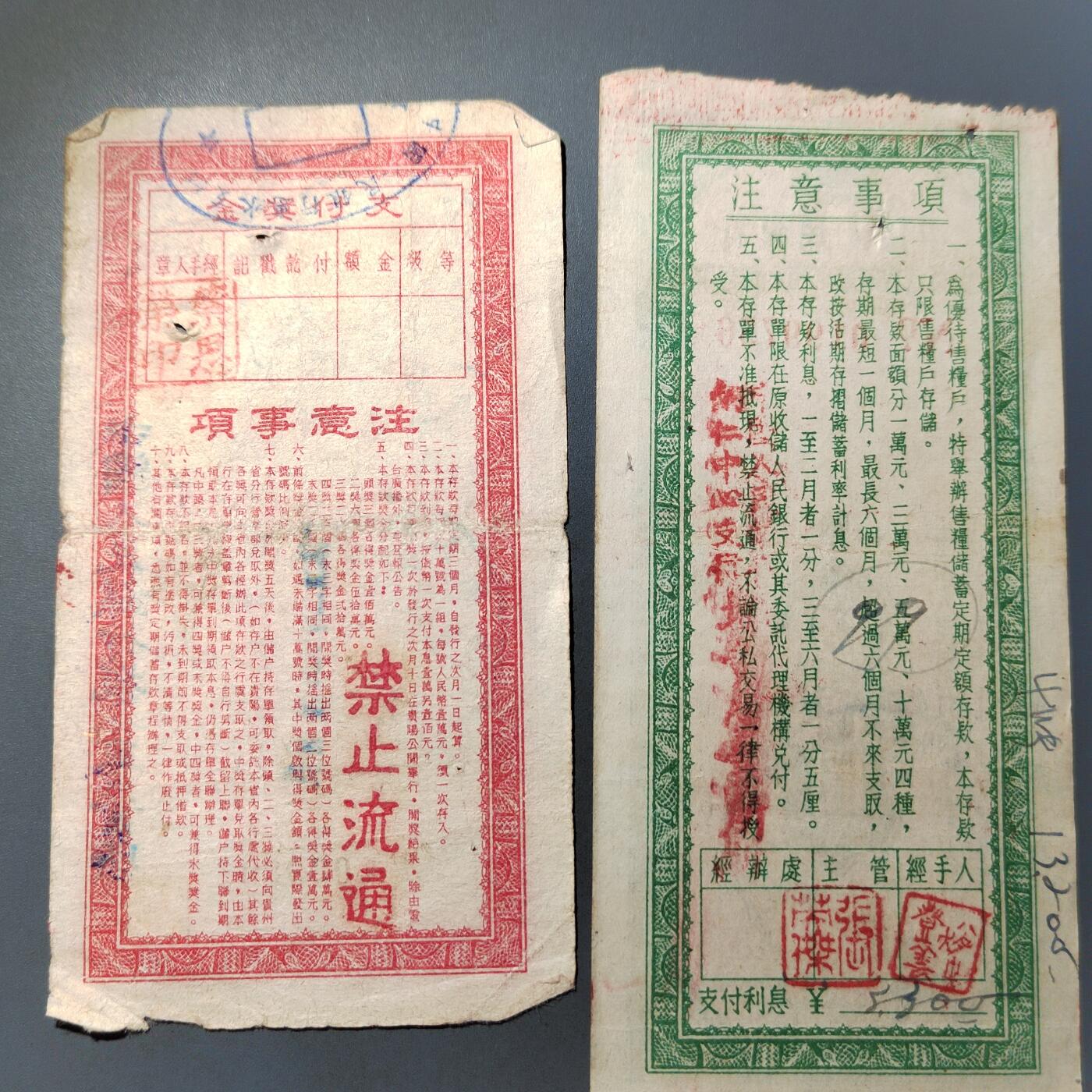 PCAI钱币  7-770  钱币纪念章邮票小专场 存单