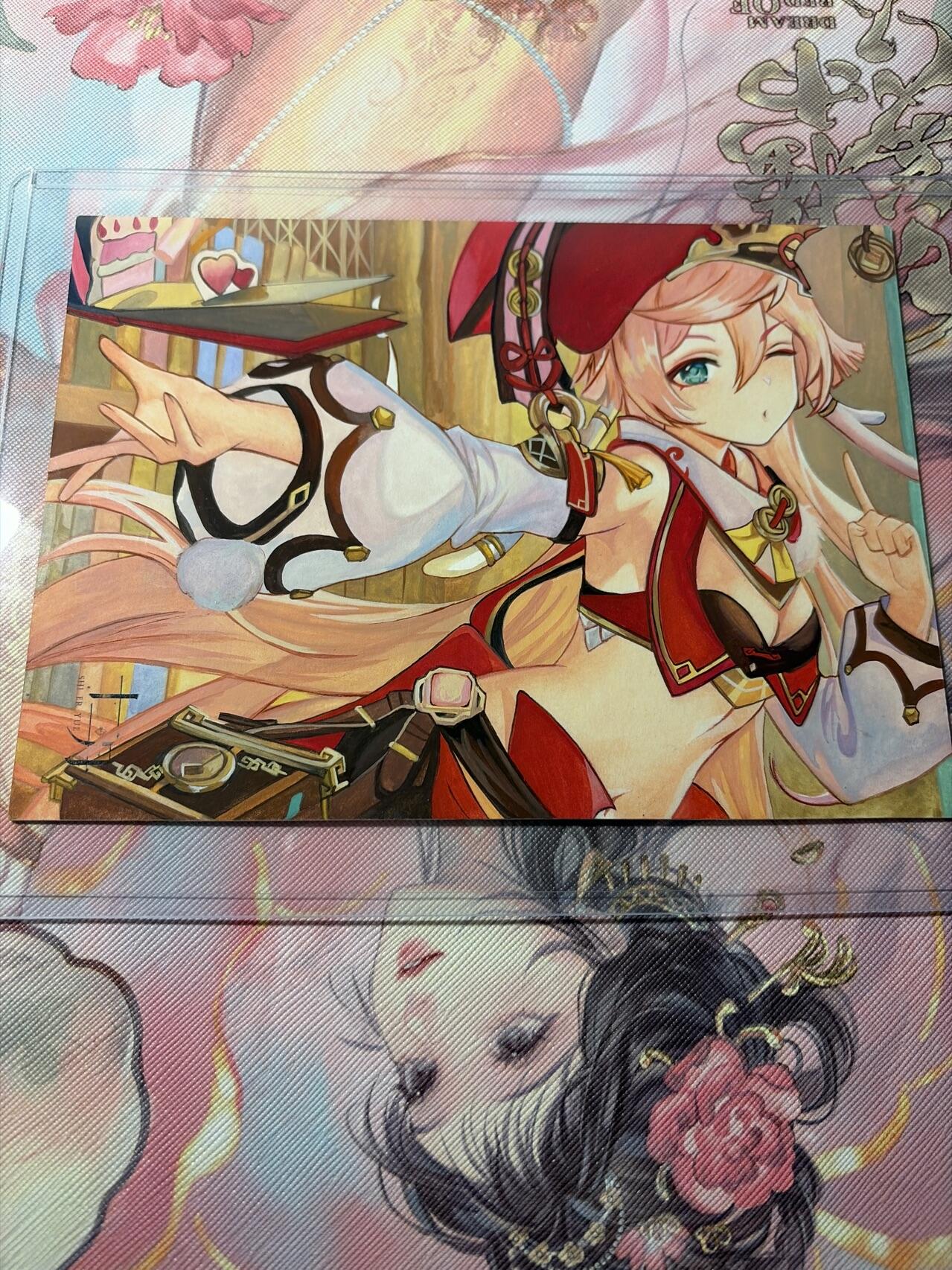 麦趣喜第三场 手绘专场 (3月13号周五晚上23点截拍，专注买家市场，福利拉满)  浮笙工作室 B6大小动漫手绘 带硬壳保护夹 125MM*176MM