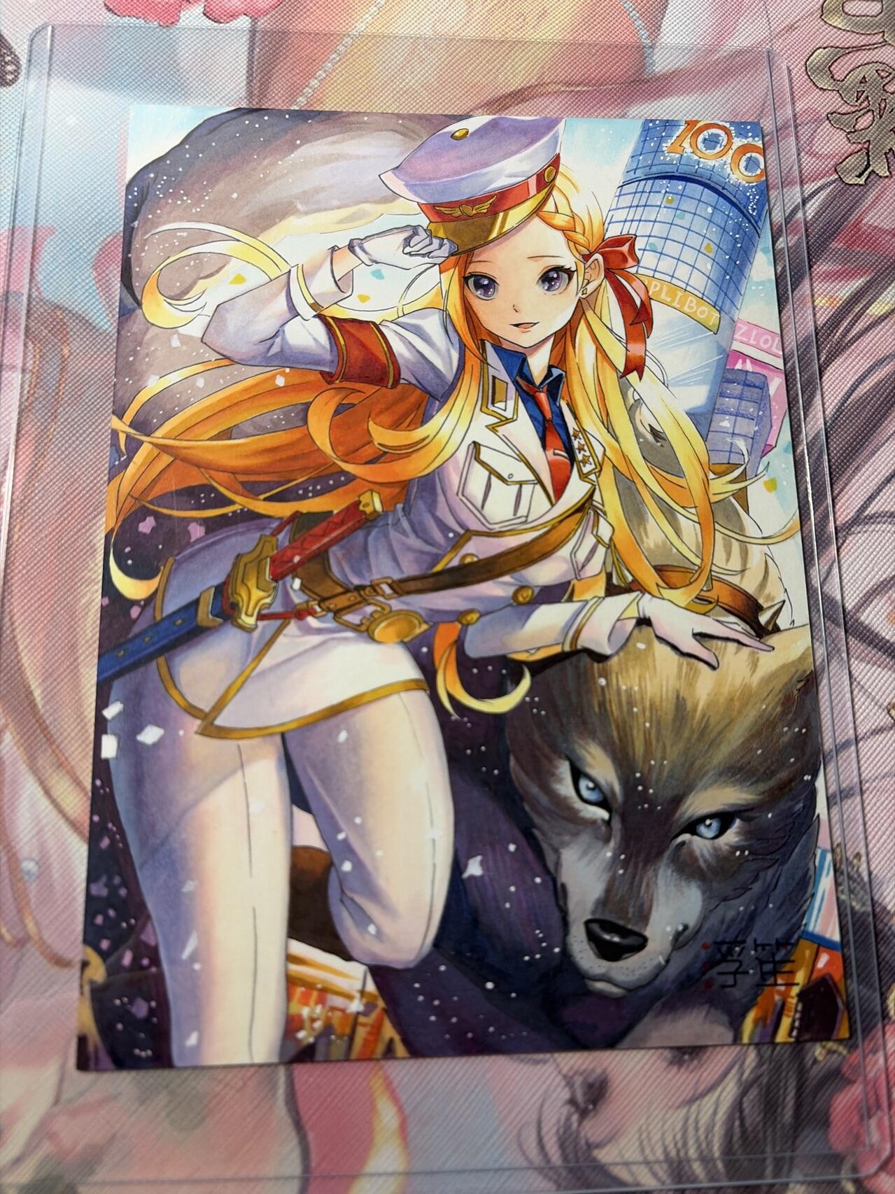 麦趣喜第三场 手绘专场 (3月13号周五晚上23点截拍，专注买家市场，福利拉满)  浮笙工作室 B6大小动漫手绘 带硬壳保护夹 125MM*176MM