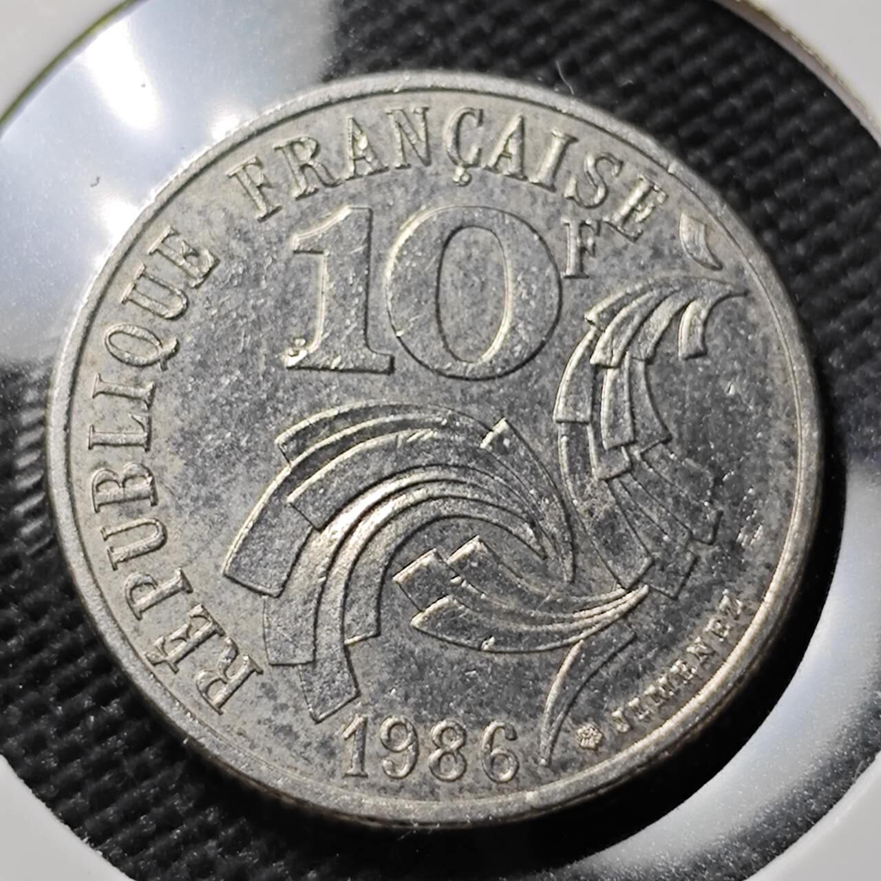 KK钱币收藏小铺   第402期 2月预留时间 周末发货  法国10法郎纪念币