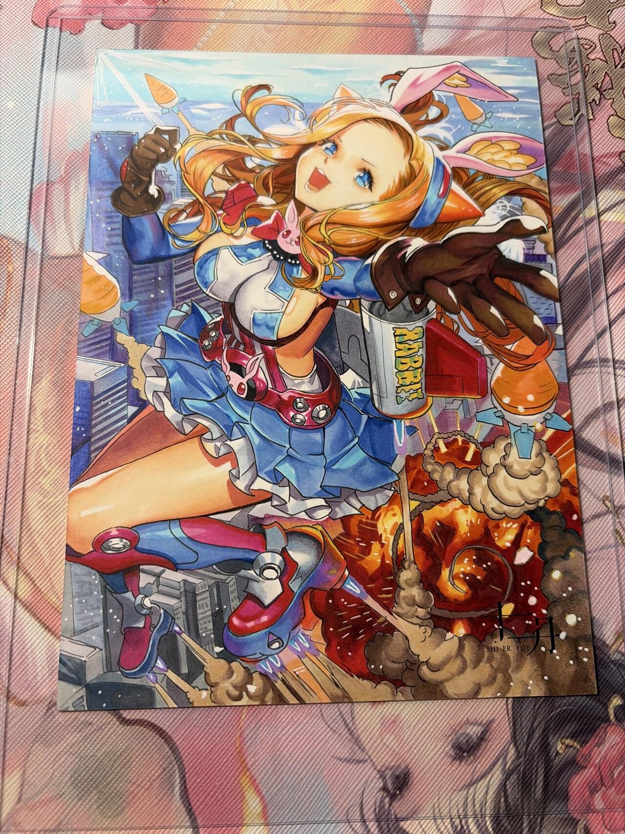 麦趣喜第三场 手绘专场 (3月13号周五晚上23点截拍，专注买家市场，福利拉满)  浮笙工作室 B6大小动漫手绘 带硬壳保护夹 125MM*176MM