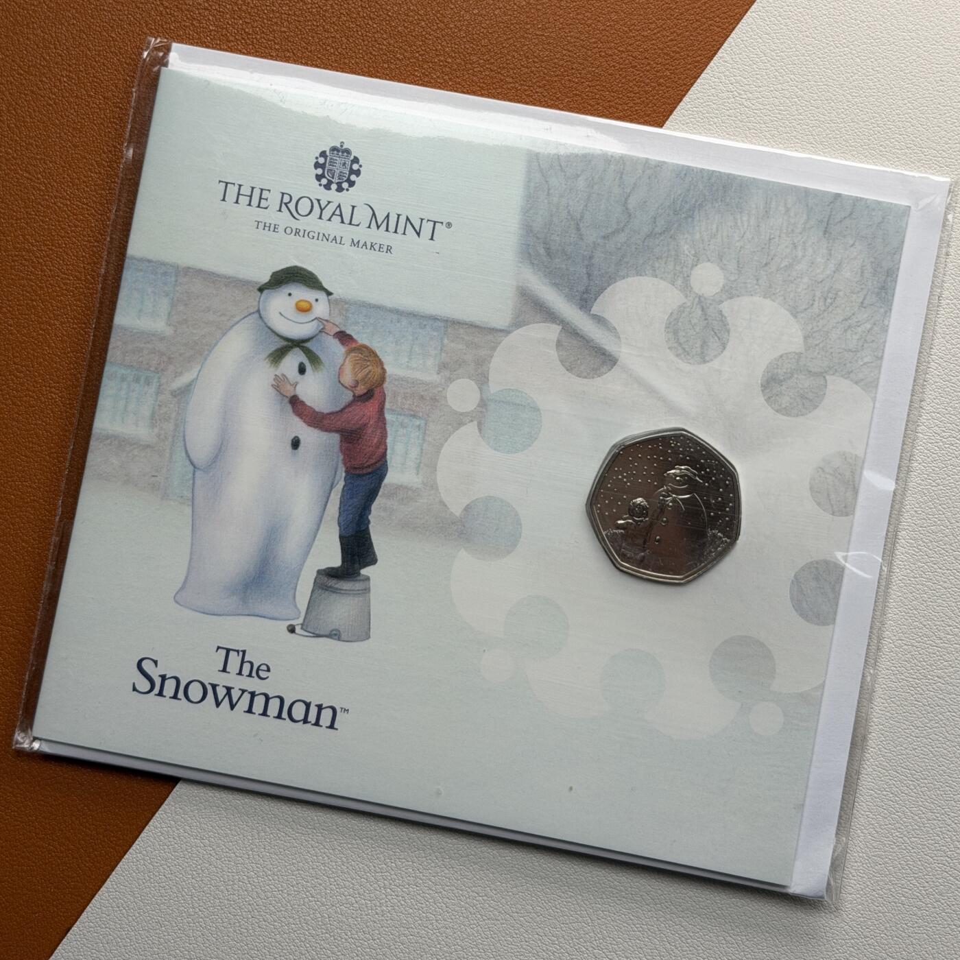 ＜星葵🌻钱币社＞硬币场·第71期·3月10日发货 英国2021年雪人卡装50便士纪念币