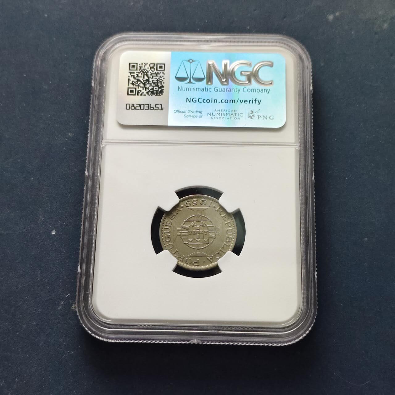 【全场包邮】纯粹捡漏拍509场 【收藏级】葡属印度1959年60分-NGC MS61（MS品相共计20枚）