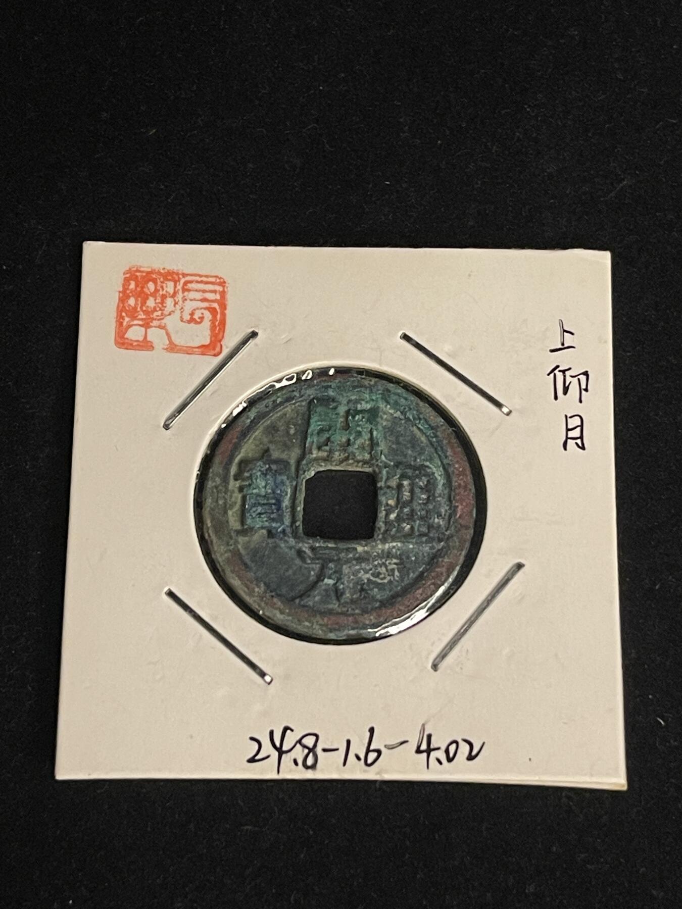 古币专场 开元通宝上仰月