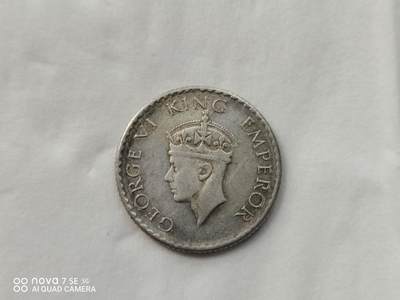 外国银币 - 40年印度1/4卢比银币