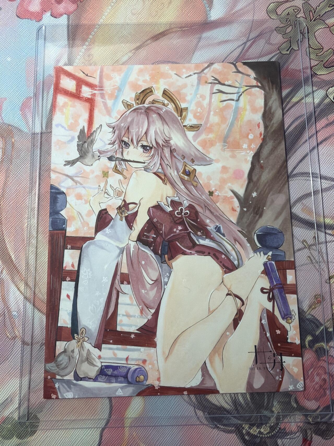 麦趣喜第三场 手绘专场 (3月13号周五晚上23点截拍，专注买家市场，福利拉满)  浮笙工作室 B6大小动漫手绘 带硬壳保护夹 125MM*176MM