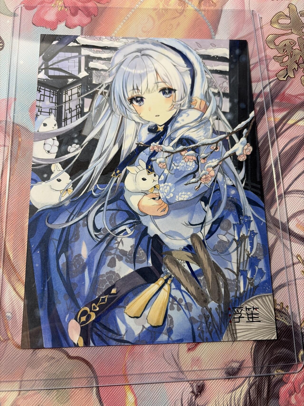 麦趣喜第三场 手绘专场 (3月13号周五晚上23点截拍，专注买家市场，福利拉满)  浮笙工作室 B6大小动漫手绘 带硬壳保护夹 125MM*176MM