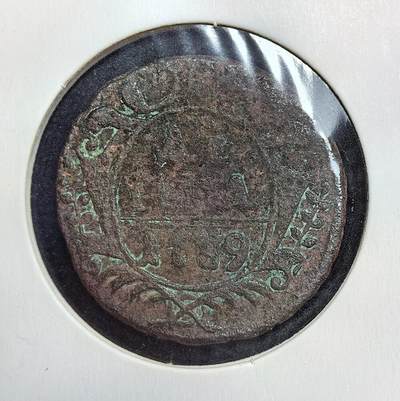 外国优质老铜币银币苏联纪念章，每周六晚九点倒数截拍，满百包邮可寄存，持续收拍 - 俄罗斯帝国安娜・伊万诺夫娜1739 年1/2 戈比铜币，正面为双头鹰国徽，象征帝国横跨欧亚的野心；背面铸有年份与币值，见证了彼得大帝改革后沙俄货币体系的完善与帝国扩张的历史。