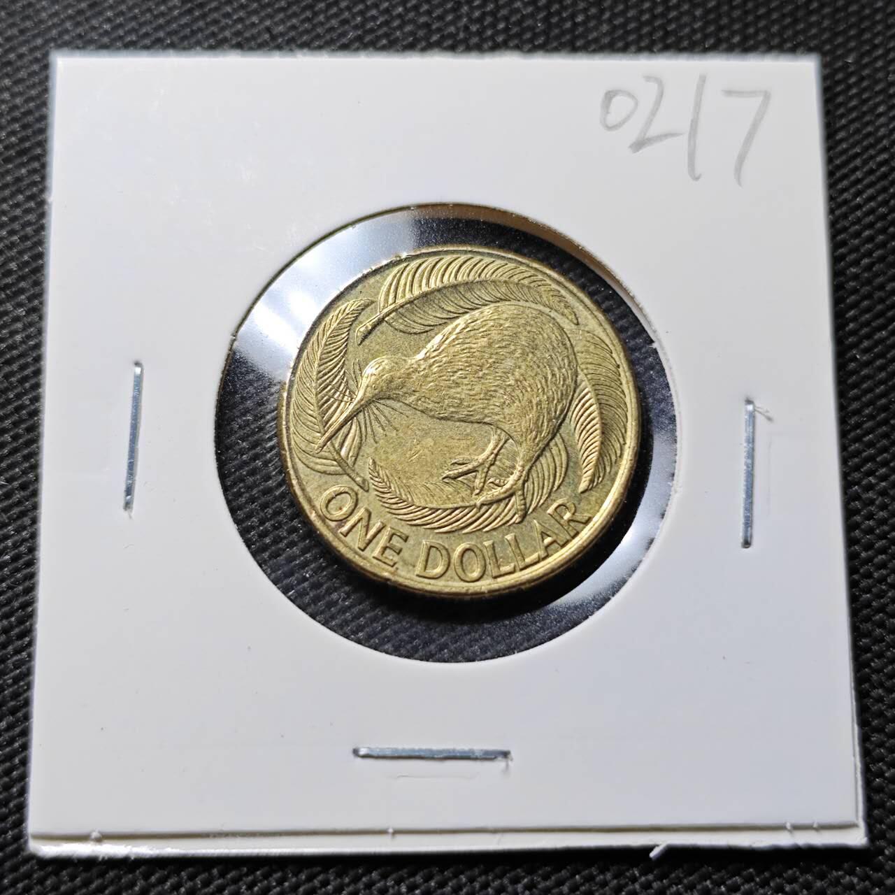 KK钱币收藏小铺   第402期 2月预留时间 周末发货  新西兰1元