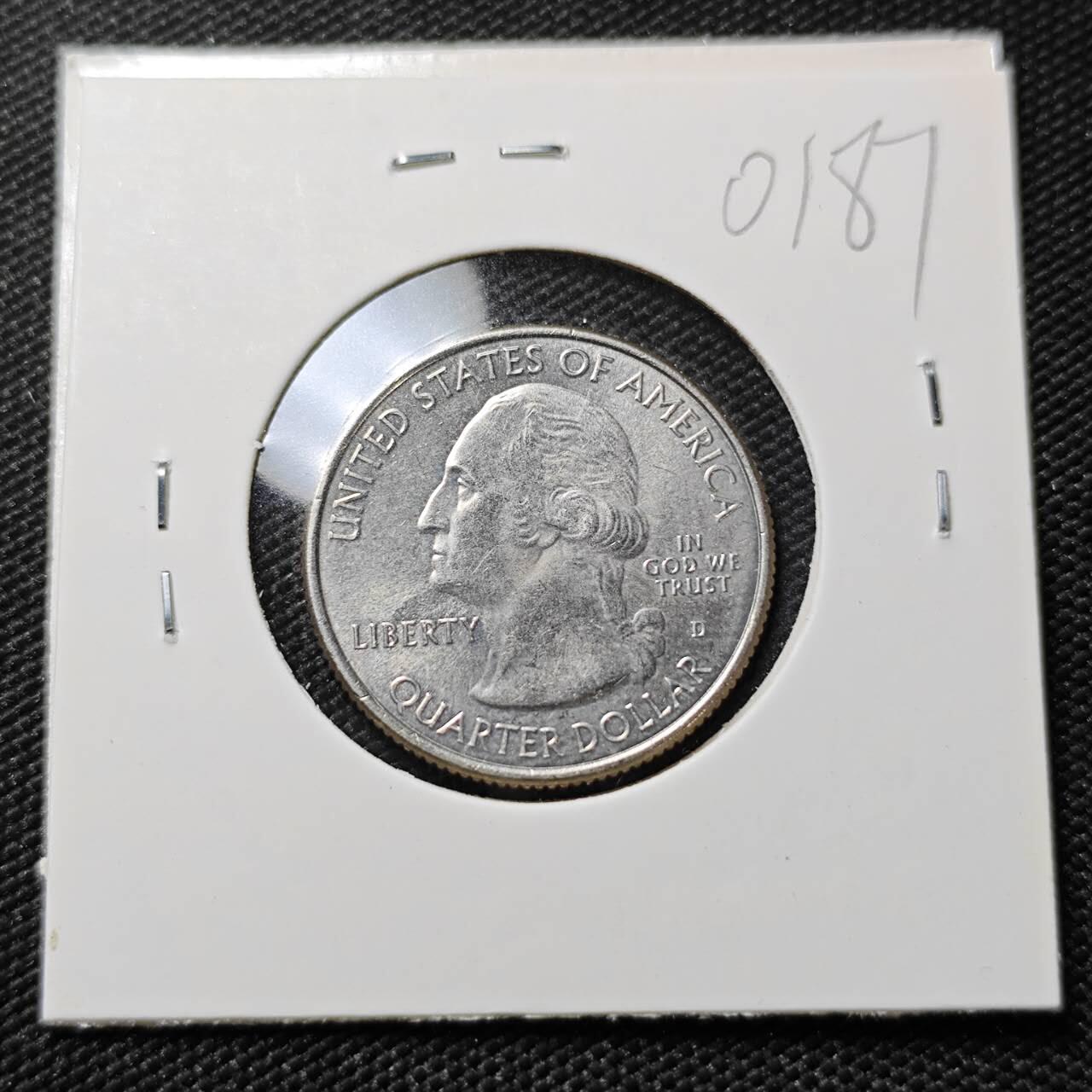 KK钱币收藏小铺   第401期 2月预留时间 周末发货  美国25分纪念币