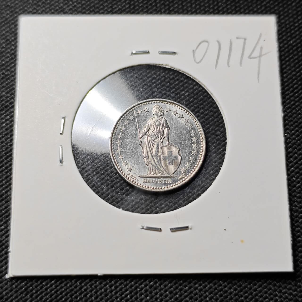 KK钱币收藏小铺   第401期 2月预留时间 周末发货  2013瑞士0.5法郎