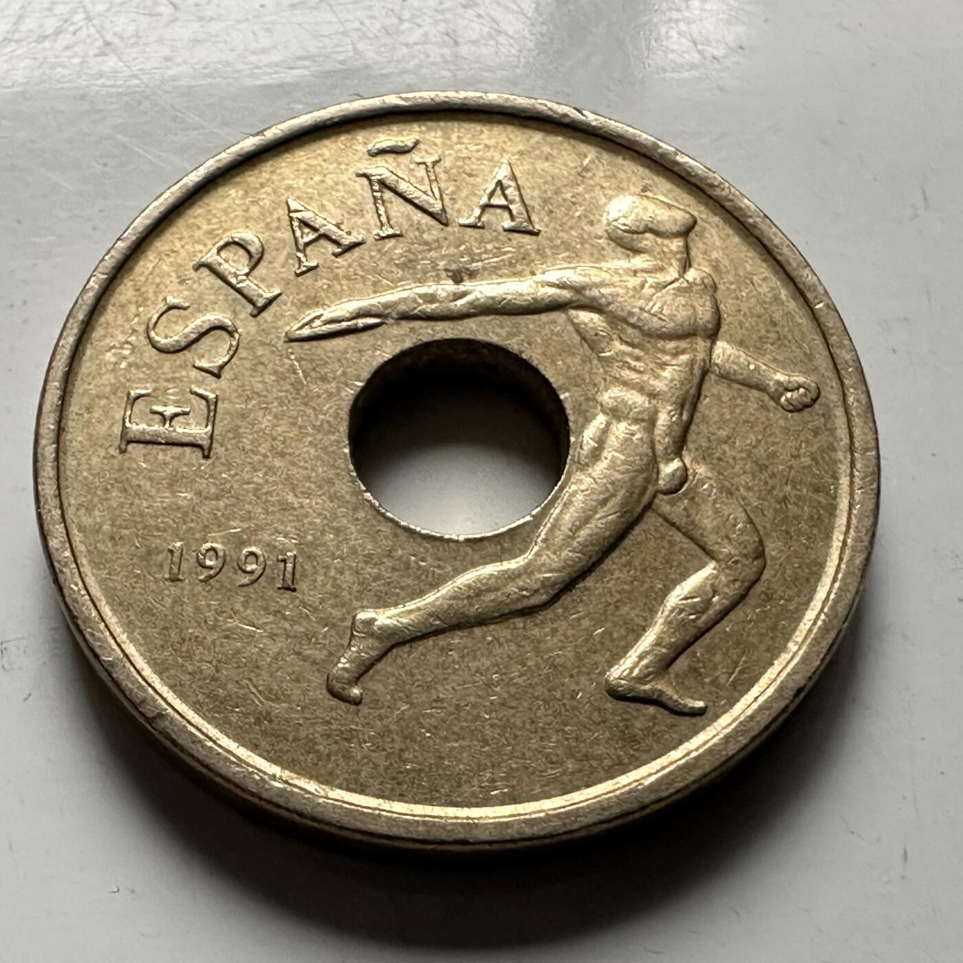 🌹外币初藏🌹🐯2026年第25场  每周二四六晚8️⃣点 接代拍 西班牙1991年25比塞塔纪念币