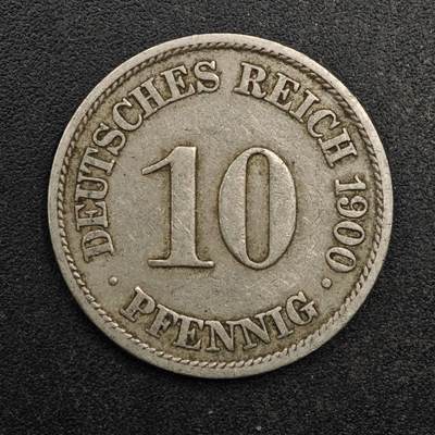 【淘币小摊】实时拍第八百七十七拍   散币场    每周一统一发货 - 德国1900年10芬妮镍币