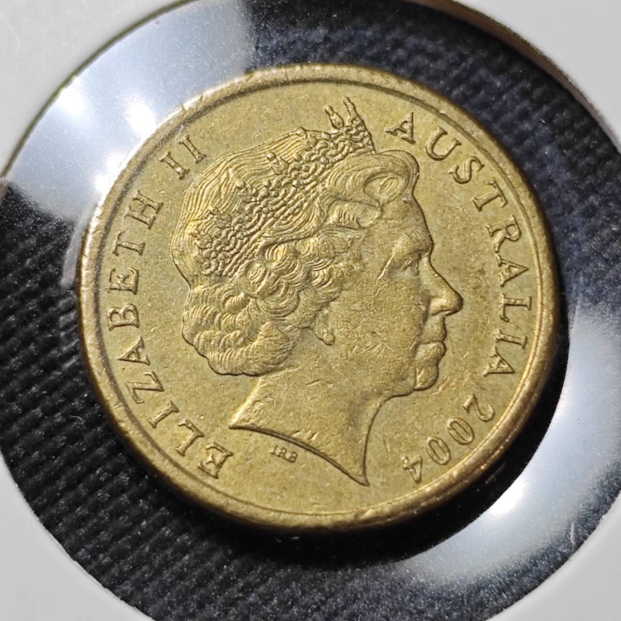 KK钱币收藏小铺   第401期 2月预留时间 周末发货 2004澳大利亚土著人2元