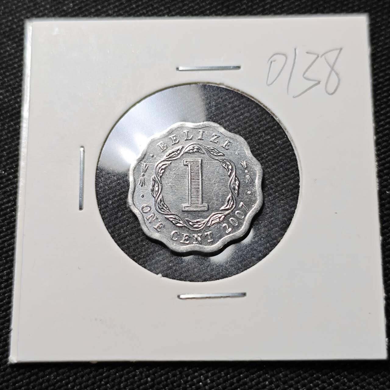 KK钱币收藏小铺   第401期 2月预留时间 周末发货  伯利兹1分