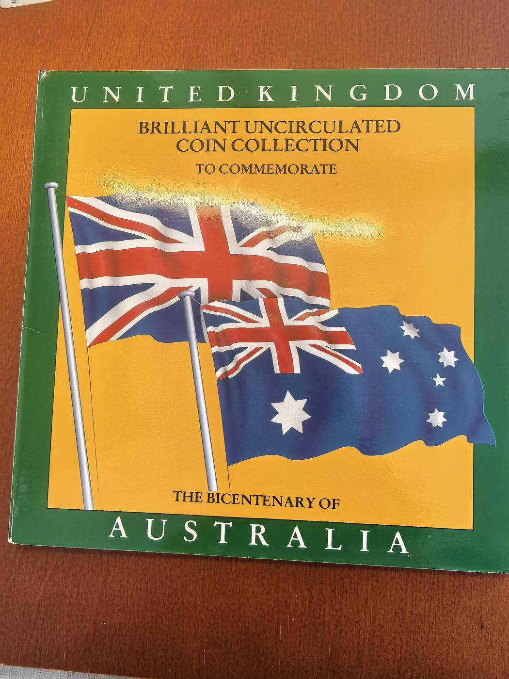 长老汇马年精选第七场拍卖 1988英国7枚套，卡装，纪念澳大利亚200周年