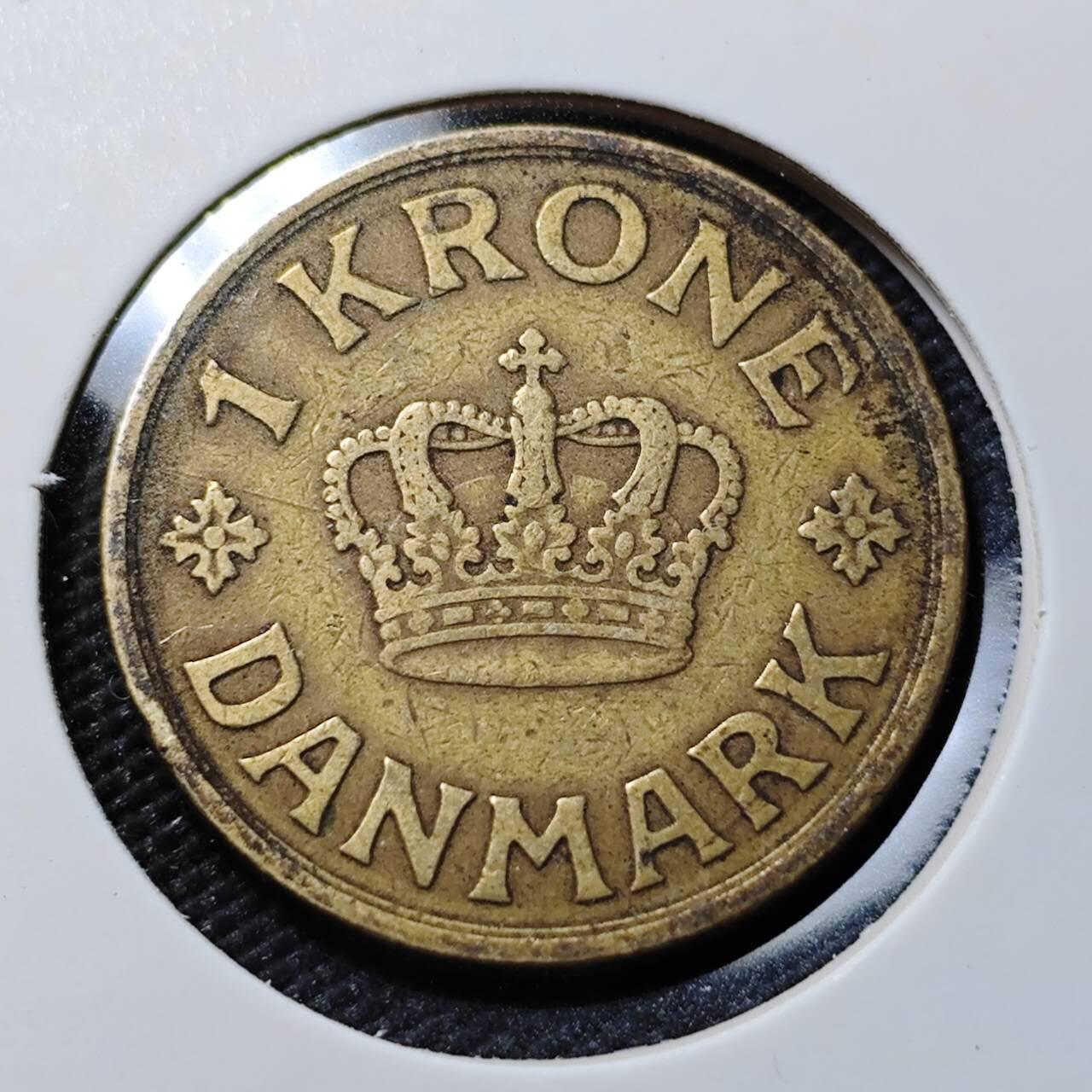 KK钱币收藏小铺   第402期 2月预留时间 周末发货  1930丹麦1克朗