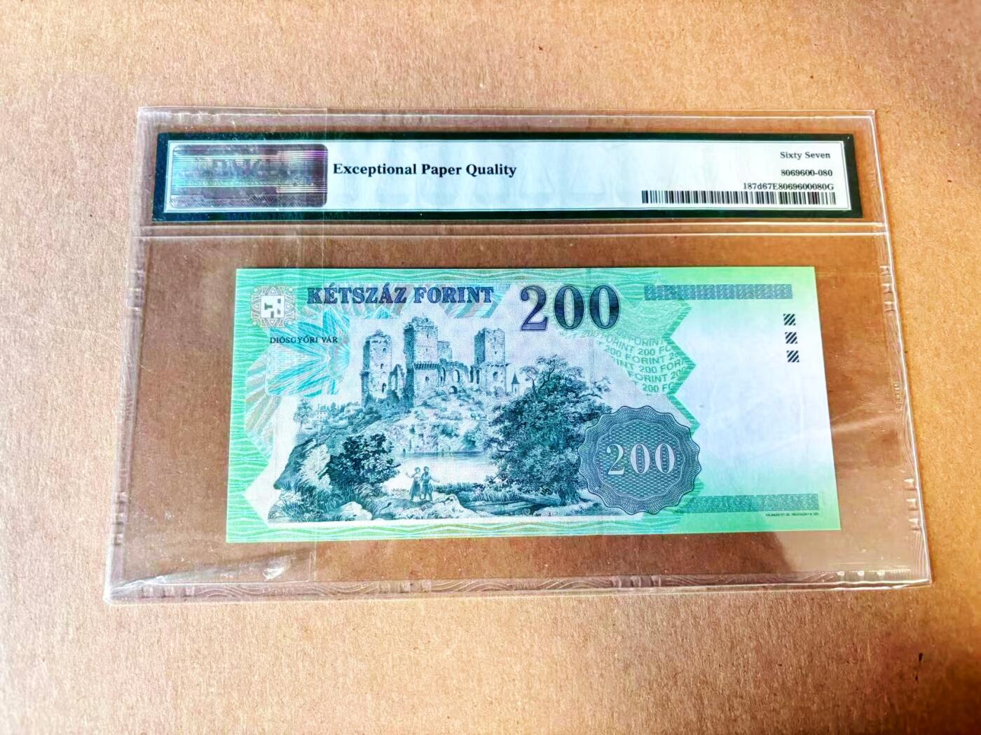  【Blue Auction】世界纸币精拍第791期——18级TOP拍卖/信誉/品质/专业/高效💫 匈牙利 2004年200福林 PMG67EPQ 