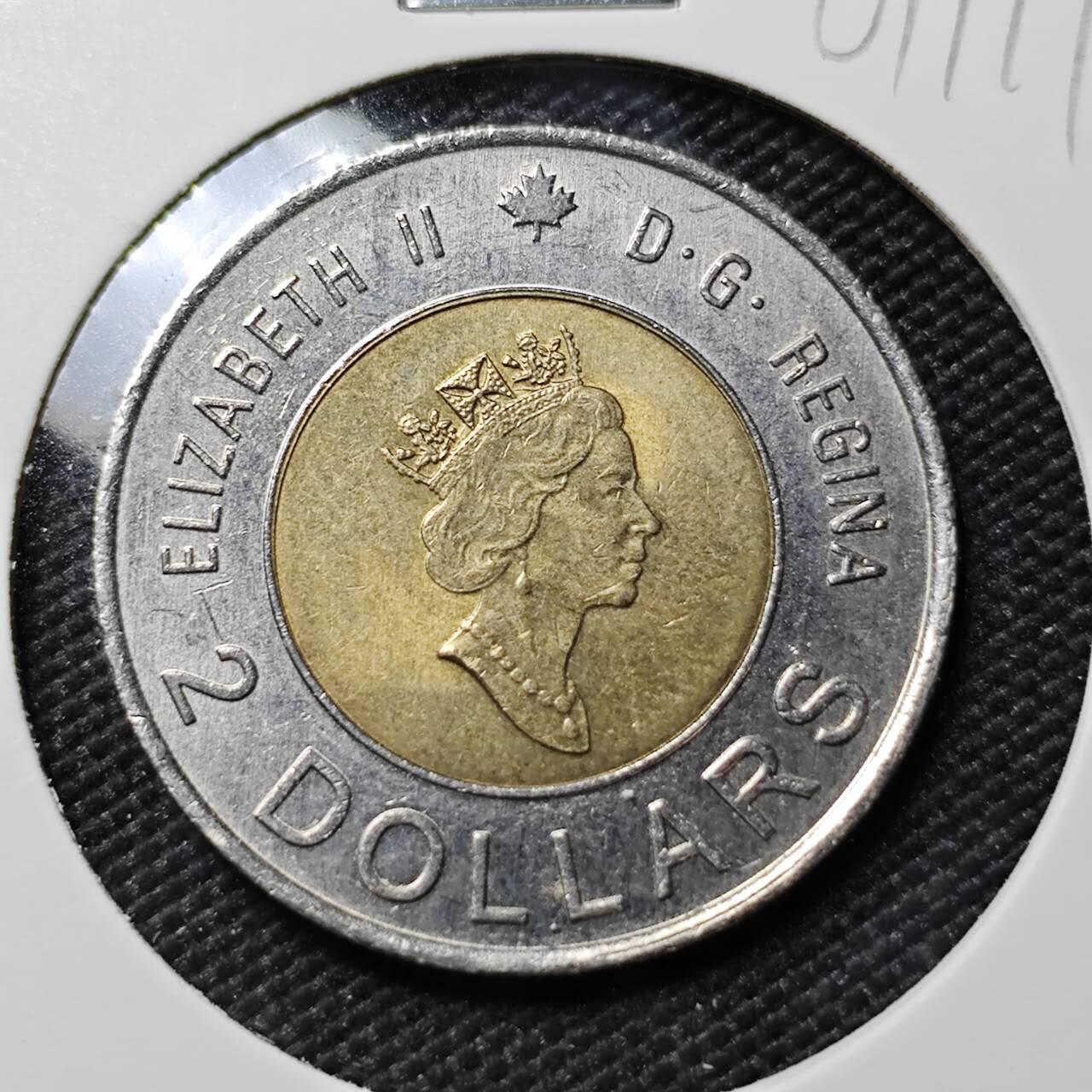 KK钱币收藏小铺   第401期 2月预留时间 周末发货  2000加拿大2元 千禧年纪念币