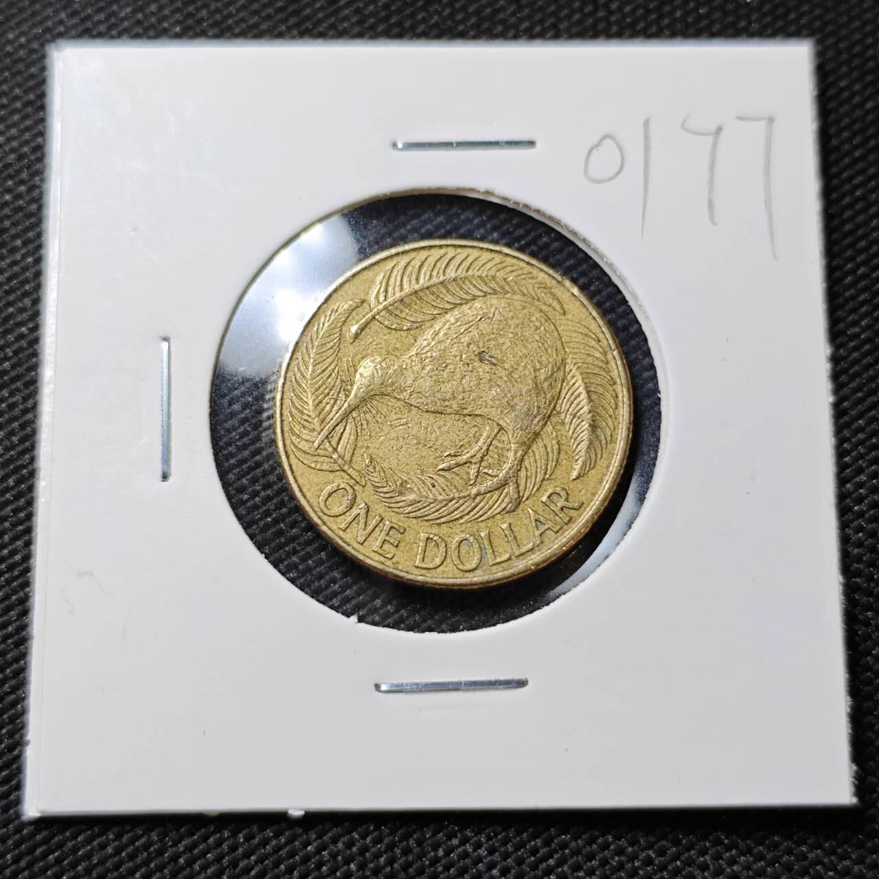 KK钱币收藏小铺   第401期 2月预留时间 周末发货  新西兰1元