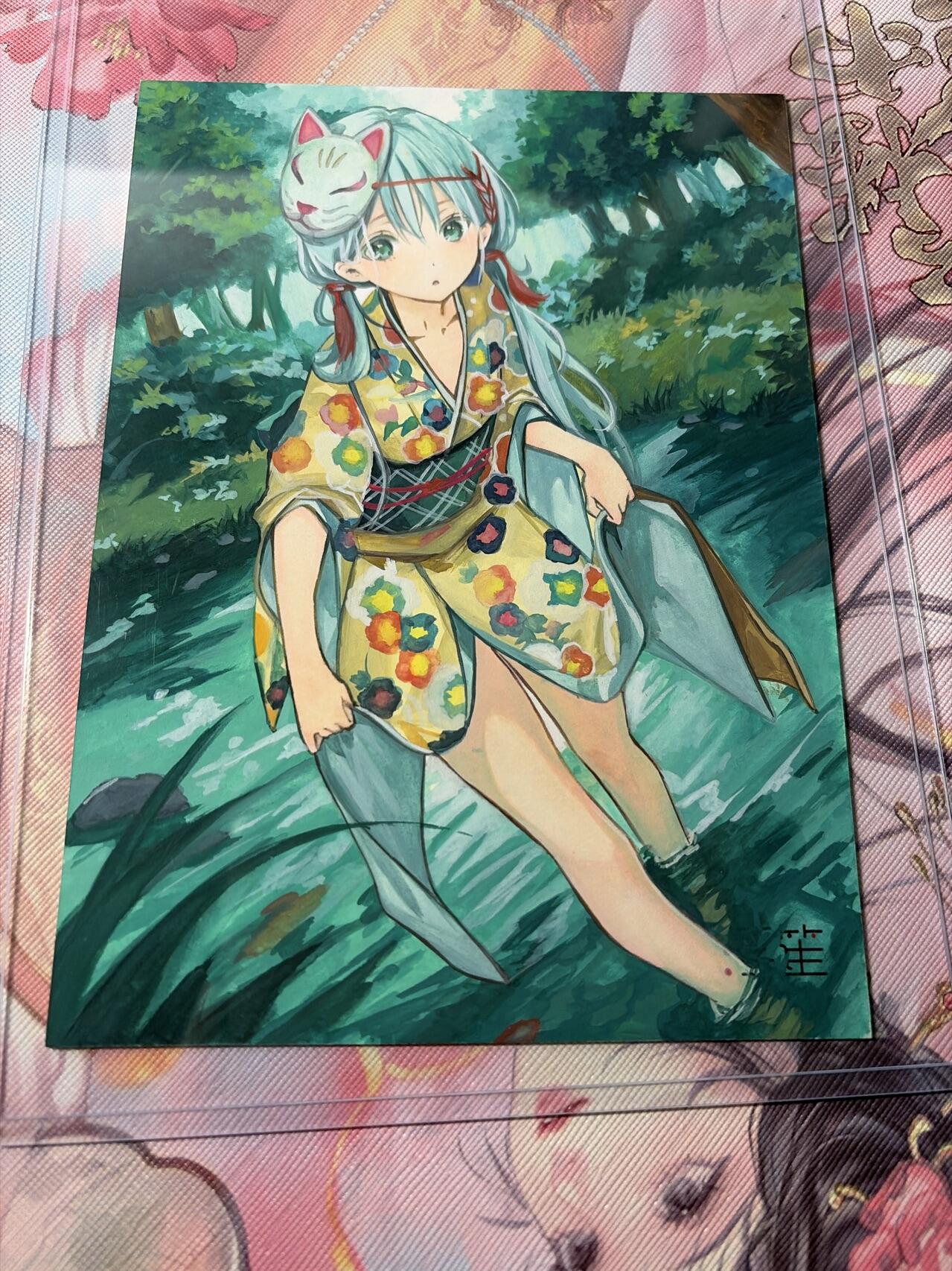 麦趣喜第三场 手绘专场 (3月13号周五晚上23点截拍，专注买家市场，福利拉满)  浮笙工作室 B6大小动漫手绘 带硬壳保护夹 125MM*176MM