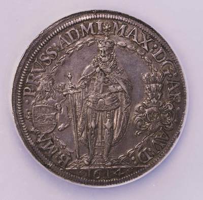 NGC-AU58 1614条顿骑士团2泰勒大银币 57.45克亚军分 - NGC-AU58 1614条顿骑士团2泰勒大银币 57.45克亚军分