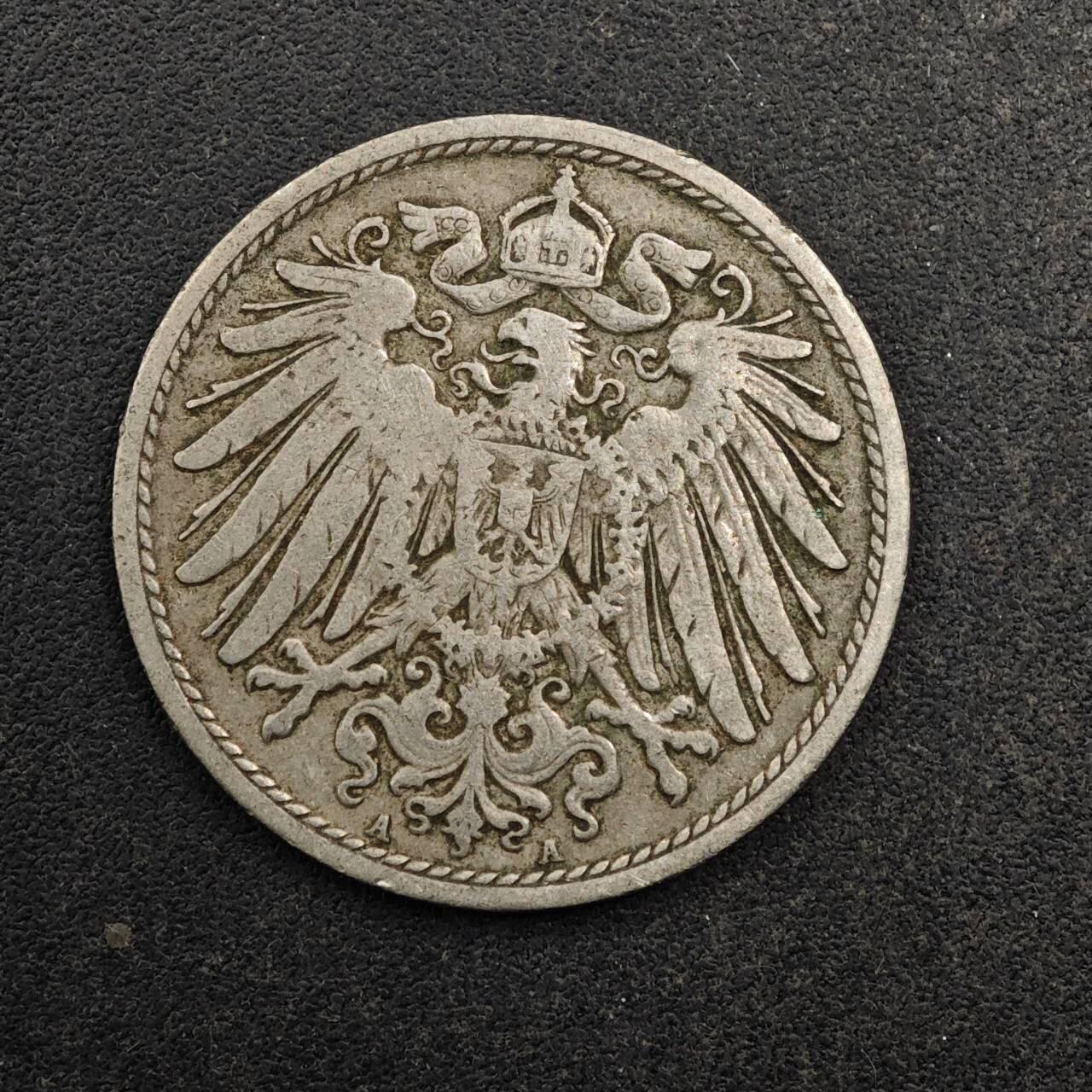 【淘币小摊】实时拍第八百七十七拍   散币场    每周一统一发货 德国1900年10芬妮镍币