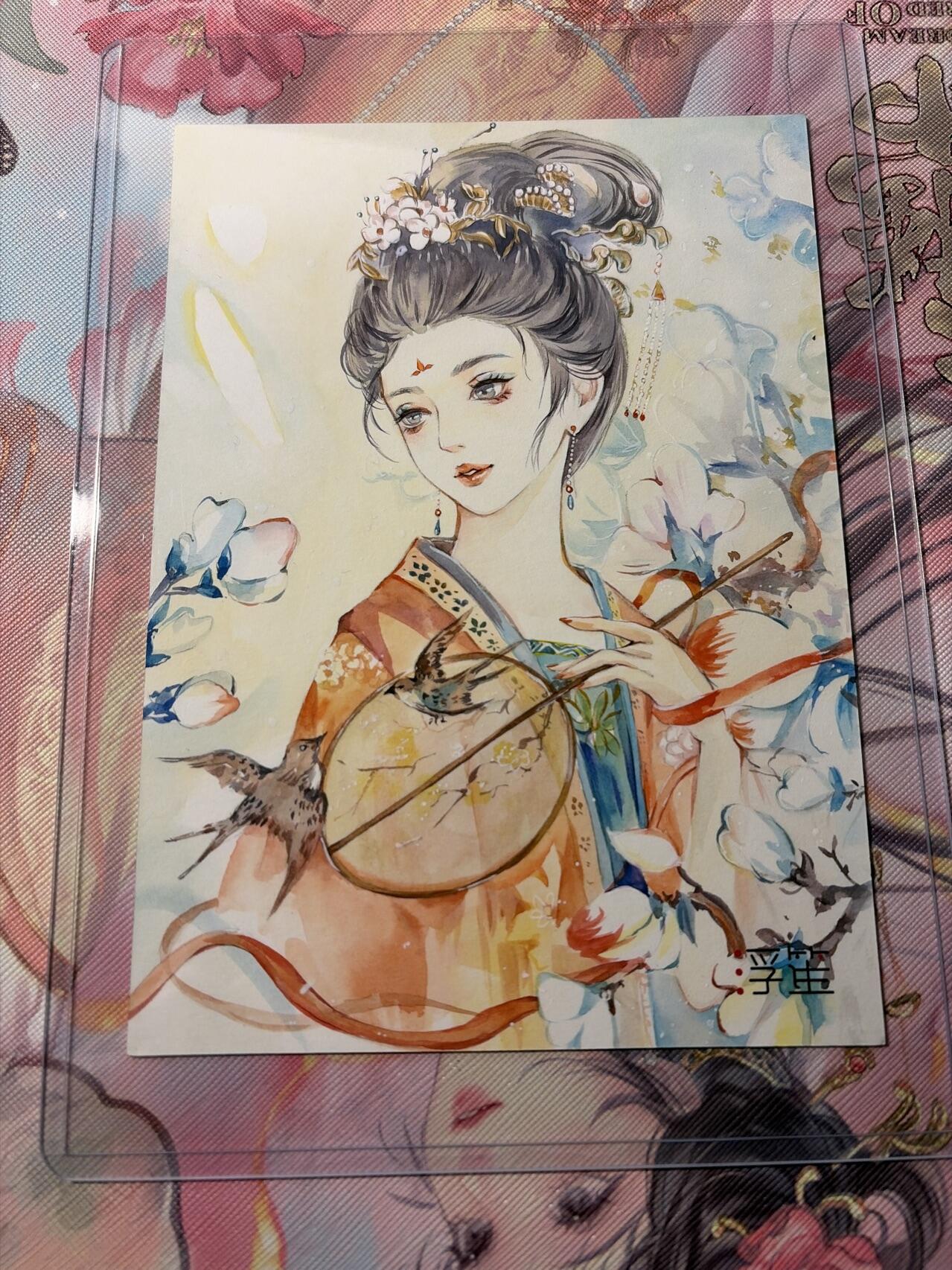 麦趣喜第三场 手绘专场 (3月13号周五晚上23点截拍，专注买家市场，福利拉满)  浮笙工作室 B6大小动漫手绘 带硬壳保护夹 125MM*176MM