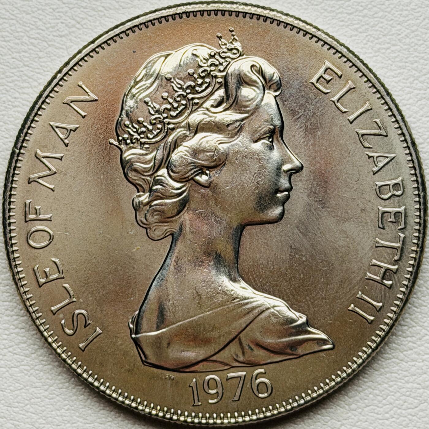 ＜星葵🌻钱币社＞硬币场·第71期·3月10日发货 马恩岛1976年美国建国200周年盒装1克朗纪念币