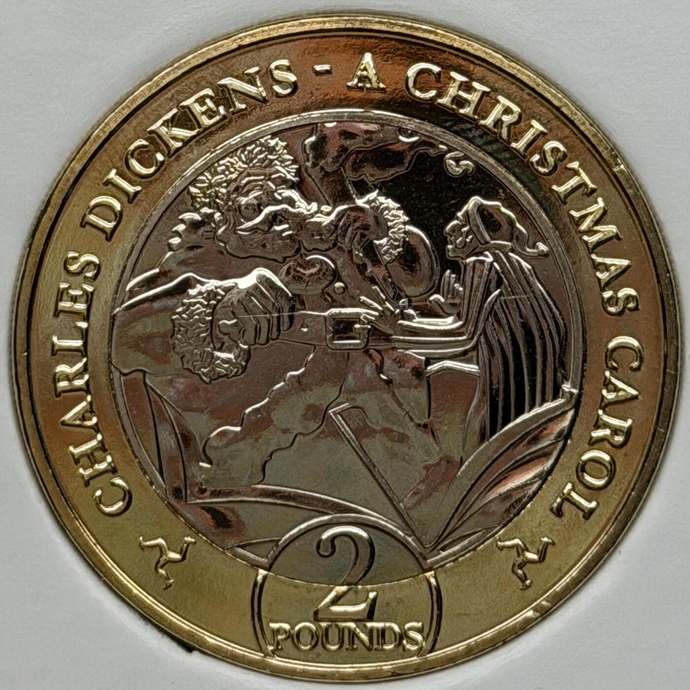 ＜星葵🌻钱币社＞硬币场·第71期·3月10日发货 马恩岛2020年圣诞颂歌·圣诞幽灵2镑双金属纪念币