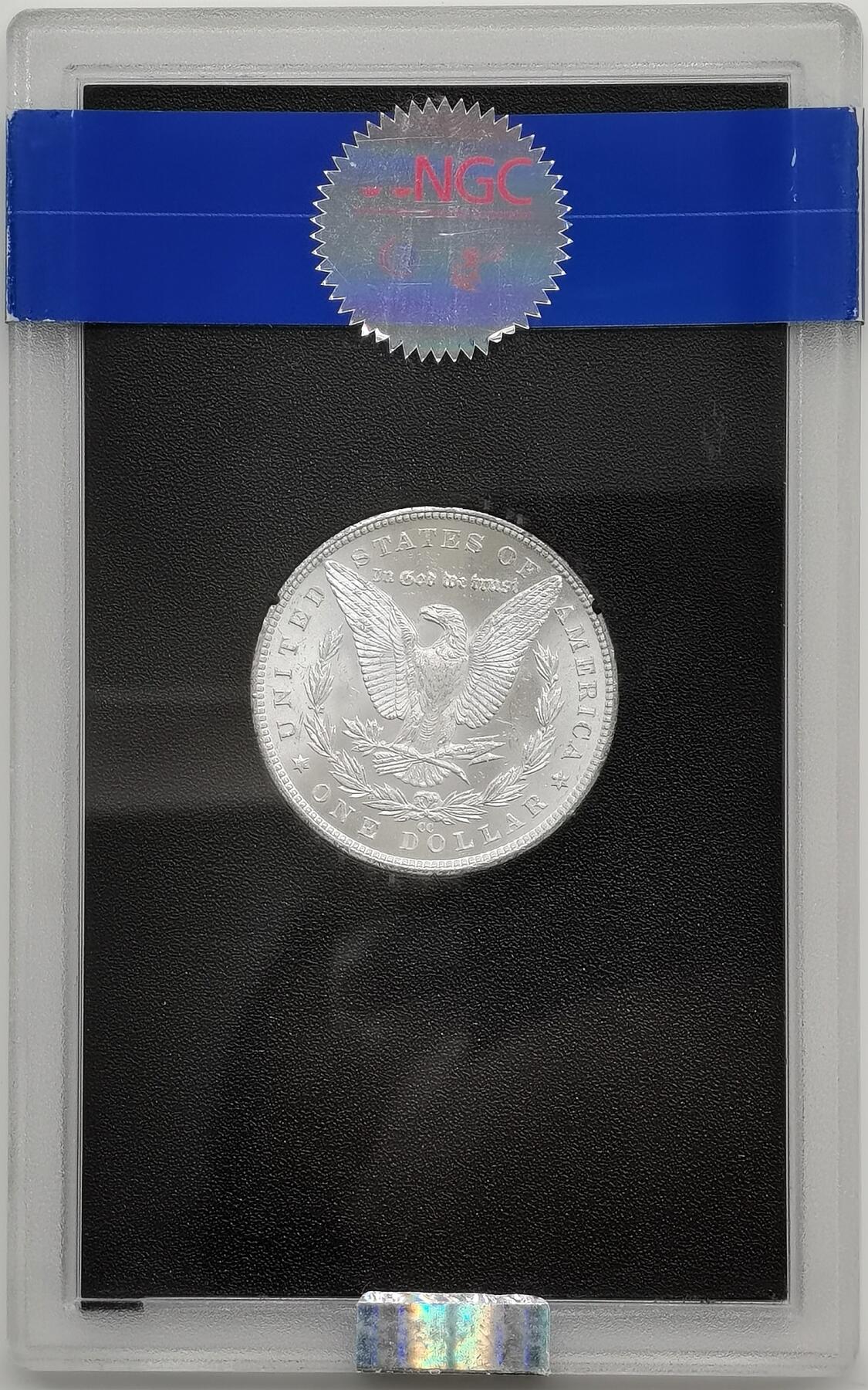 博洋堂世界钱币拍卖第163期（全场包邮） NGC MS65 美国1883 CC 摩根 稀有卡森厂 GSA绝版大封装 高分难得 车轮转光