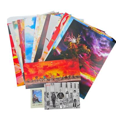 白泽拍卖卡牌手绘专场第33期（去岁千般皆如愿 今年万事定称心） - 2024 人文之宝 众筹 装饰画16张+花木兰藏书票+文创部集体照（套老师亲签）