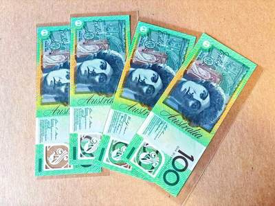  【Blue Auction】世界纸币精拍第791期——18级TOP拍卖/信誉/品质/专业/高效💫 - 【一组4张含无47】澳大利亚100元 全新UNC