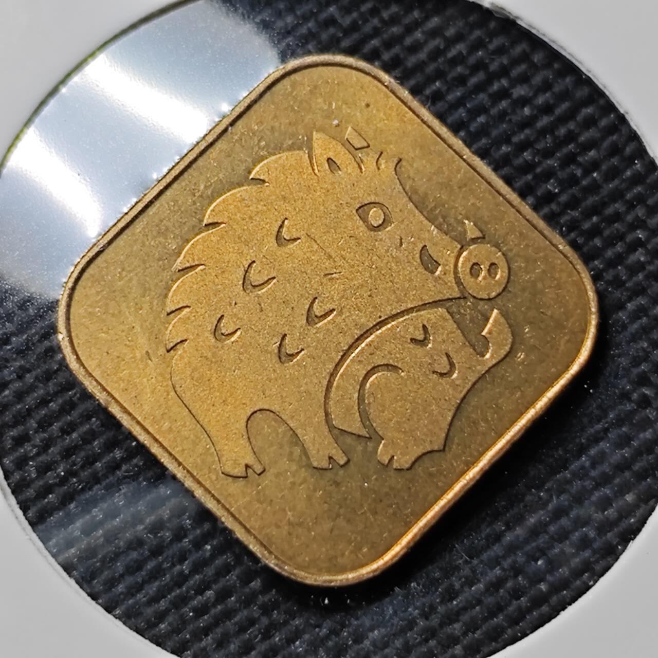 KK钱币收藏小铺   第401期 2月预留时间 周末发货  1995日本造币厂生肖纪念章