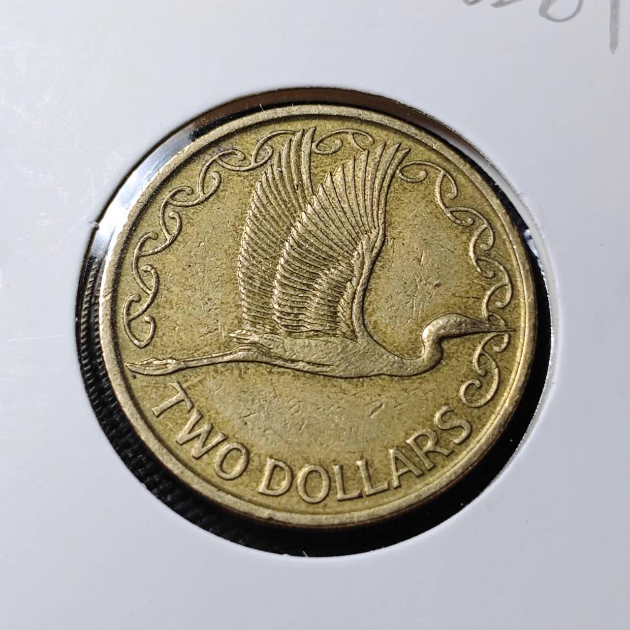 KK钱币收藏小铺   第402期 2月预留时间 周末发货  新西兰2元